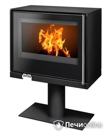 Печь-камин ABX Osaka 50, черная сталь, с опорой в Бронницах